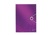 Mapper en Klemborden - Leitz WOW 3-Klepsmap, PP Paars - 45990062