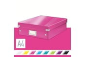 Archivering & Opslag - Leitz Click & Store WOW Middelgrote Opbergdoos Roze - 60580023