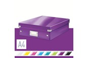 Archivering & Opslag - Leitz Click & Store WOW Middelgrote Opbergdoos Paars - 60580062