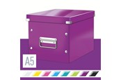Archivering & Opslag - Leitz Click & Store WOW Kubus Middelgrote Opbergdoos Paars - 61090062