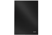 Schrijfblokken, formulieren en notitieboekjes - Leitz Notebook Solid A4 Hard Sq. 80sh Black - 46640095