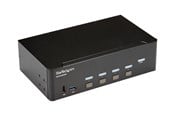 KVM Switch - StarTech.com 4 Port HDMI KVM-schakelaar - 4K 30Hz - Dual Display - KVM / audio / USB Schakelaar - 4 ports - Rek-monteerbaar - SV431DHD4KU