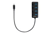 USB hub - StarTech.com USB-C Hub 4-port USB hub - 4 - USB 3.2 - Zwart - HB30C4AIB