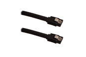 SATA - ATA-kabel - DUTZO Sleeved SATA-kabel - Zwart - 1 m - DSC-SATASL10BLK