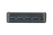 USB hub - ATEN US234 - 2 x 4 USB 3.2 Gen1 Peripheral Sharing Schakelaar USB hub - 4 - Grijs - US234
