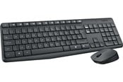 Toetsenbord - Logitech MK235 Wireless Combo - FR - Keyboard and mouse set - Frans - Grijs - 920-007907