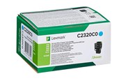 Inkt, toner en verbruiksartikelen - Lexmark C2320C0 / Cyan Return Program Toner - C2320C0