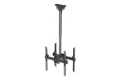 Muurbevestigingen, AV-bevestigingen & AV-meubels - Neomounts NM-C440DBLACK Dual monitor/TV mount ceiling 32-60" - h 56-91 cm - Max 50 kg - recommended for 60" - NM-C440DBLACK