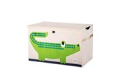 Kinderkamer - 3 Sprouts Opbevaringskasse med låg Crocodile - ITCCRO