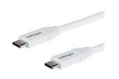 USB-kabel - StarTech.com 2m 6ft USB-C Aan USB C Cable - 5A PD - USB 2.0 USB-IF Certified - USB-C cable - 2 m - USB2C5C2MW