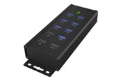 USB hub - ICY BOX 7-Port - USB 3.0 USB hub - 7 - USB 3.2 - Zwart - IB-HUB1703-QC3