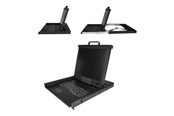 Scherm - 17" StarTech.com Rackmount KVM Console - Single-Port with 17" LCD-monitor - KVM console - 17" - RKCONS1701