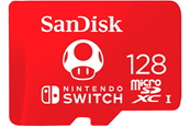 Geheugenkaart - SANDISK Nintendo Switch microSD - 100MB/s - 128GB - Mario edition - SDSQXAO-128G-GNCZN