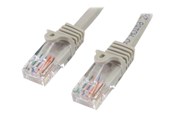 Netwerk - kabel - StarTech.com 0.5m Gray Cat5e / Cat 5 Snagless Ethernet Patch Cable 0.5 m - patch cable - 50 cm - Grijs - Grijs - 0.5m - 45PAT50CMGR