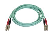 Netwerk - kabel - StarTech.com 2m Aqua OM4 Duplex Multimode Fiber Optic Cable- 50/125 - LC/LC - network cable - 2 m - aqua - Blauw - 2m - 450FBLCLC2