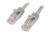 Netwerk - kabel - StarTech.com Snagless Cat 5e UTP Patch Cable - patch cable - 3 m - Grijs - Grijs - 3m - 45PAT3MGR