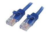 Netwerk - kabel - StarTech.com 5m Blue Cat5e / Cat 5 Snagless Patch Cable 5 m - patch cable - 5 m - blue - Blauw - 5m - 45PAT5MBL