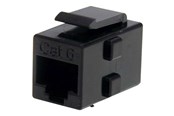 Netwerk - kabel - StarTech.com Cat 6 RJ45 Keystone Jack Network Coupler - F/F - network coupler - black - Zwart - C6KEYCOUPLER