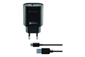 Mobiel - Adapters & Opladers - CELLULAR USB-C Charger Kit QC Zwart - ACHHUKITQCTYCK