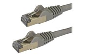 Netwerk - kabel - StarTech.com 3m Gray Cat6a / Cat 6a Shielded Ethernet Patch Cable 3 m - patch cable - 3 m - grey - Grijs - 3m - 6ASPAT3MGR