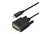 Beelscherm- en tv-kabel - StarTech.com 3 m (10 ft.) USB-C to DVI Cable - 1920 x 1200 - Black - external video adapter - CDP2DVI3MBNL