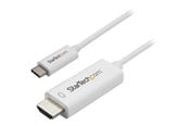 Beelscherm- en tv-kabel - StarTech.com USB-C - HDMI - 1m - Wit - CDP2HD1MWNL
