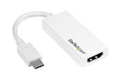 Beelscherm- en tv-kabel - StarTech.com USB C to HDMI Adapter - USB Type-C to HDMI Converter - 4K 60Hz - external video adapter - white - CDP2HD4K60W
