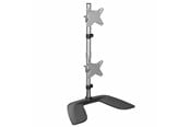 Monitorbevestiging - StarTech.com Vertical Dual Monitor Stand for up to 27" Monitors - Aluminium - Stand - ARMDUOVS