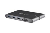 Docking station - StarTech.com USB-C Multiport Adapter w/ HDMI and VGA - 3x USB 3.0 - SD - PD - external video adapter - black - DKT30CHVSCPD
