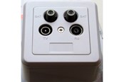 Antennekabel / connector - Triax Wandcontactdoos - FM/TV/SAT-Twin - Beëindigd - 308344