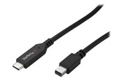 Beelscherm- en tv-kabel - StarTech.com 1m / 3 ft USB-C Aan Mini DisplayPort Cable - 4K 60Hz - Zwart - Extern Video AV / multimedia paneel - STM32F072CBU6 - Zwart - CDP2MDPMM1MB
