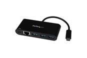 Netwerk-adapter (netwerkkaart, printserver, enz.) - StarTech.com USB-C Aan GbE AV / multimedia paneel with 3-Port USB 3.0 Hub w/ Stroom Delivery - Netwerk AV / multimedia paneel - US1GC303APD