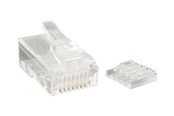 Netwerk - kabel - StarTech.com Cat 6 RJ45 Stranded Modular Plug Connector - network connector - clear - Transparent - CRJ45C6STR50