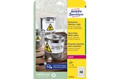 Papier, fotopapier en etiketten - Avery Heavy duty labels white suitable for in- and outdoor use (-20oC to +80oC) - L477820