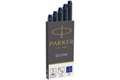 Schrijf- en tekengerei - Parker Fountain Pen Ink Refill Cartridges | Long | Blue QUINK Ink | 5 Count - S0116240