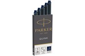 Schrijf- en tekengerei - Parker Fountain Pen Ink Refill Cartridges | Long | Blue-Black QUINK Ink | 5 Count - S0116250