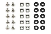 Rackkoffers - Gembird 19A-FSET-01 19'' rack mounting set (bolt nut washer) (10-Pack) - 19A-FSET-01