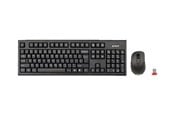 Toetsenbord - A4Tech V-Track 7100N PADLESS Draadloos PC - Keyboard and mouse set - Engels - Zwart - A4TKLA41220