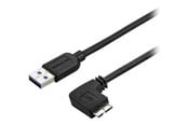 USB-kabel - StarTech.com 6ft Slim Right-Angle Micro USB 3.0 Cable - M/M - USB 3.1 Gen 1 - USB cable - 2 m - USB3AU2MRS