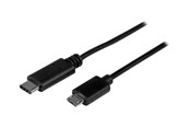 USB-kabel - StarTech.com 1m 3ft USB-C Aan Micro B Cable M/M / USB 2.0 / Micro USB Type C - USB-C cable - 1 m - USB2CUB1M