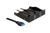 Systeemaccessoires - DeLOCK USB 3.0 Frontpaneel met 2 poorten - opslagbay-poortenpaneel - 61896