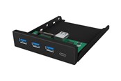 USB hub - ICY BOX IB-HUB1418-i3 USB hub - 4 - Zwart - IB-HUB1418-I3