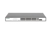 Switch - DIGITUS DN-95343  24 Port Fast Ethernet PoE Switch 19 Inch Unmanaged 2 Uplinks - DN-95343