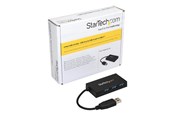 USB hub - StarTech.com USB 3.0 Hub 4-poorts USB hub - 4 - Zwart - HB30A3A1CFB