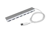 USB hub - StarTech.com USB 3.0 Hub Compact 7 ports USB hub - 7 - USB 3.2 - Zilver - ST73007UA
