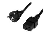 Voedingskabel (extern) - StarTech.com Power Cord Schuko CEE7 to IEC 320 C19 - power cable - 2 m - PXTEUC192M