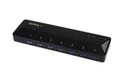 USB hub - StarTech.com 7-Port USB 3.0 Hub plus Dedicated Charging Ports USB hub - 7 - USB 3.2 - Zwart - ST93007U2C