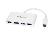 USB hub - StarTech.com USB-C Hub USB hub - 4 - USB 3.2 - Wit - HB30C4ABW