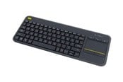 Toetsenbord - Logitech K400 Plus Ergonomic Wireless Touch - Toetsenbord - Engels (US international) - Zwart - 920-007145