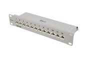 Accessoires - Deltaco 10" patchpaneel 12xRJ45 Cat6a STP 10Gb - 10-PATCH14